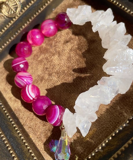 pinkagate×crystal （スワロフスキーチャーム付）