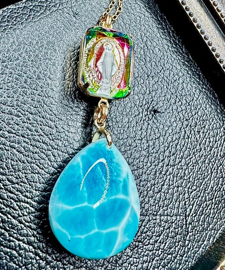 vintage galass × High Quality Larimar