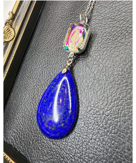 High Quality lapis lazuli × vintage glass（限定１本）