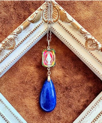 High Quality lapis lazuli × vintage glass（限定１本）