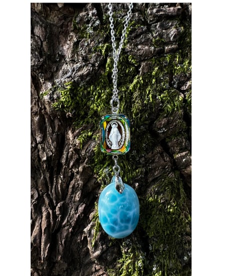 vintage glass × High Quality Ice Larimar （限定１本）