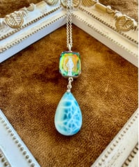High Quality Larimar × vintage glass（限定１本）