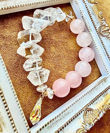 Rosequartz × Crystal 　(数本限定）