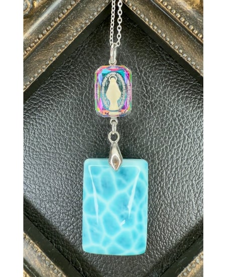 High Quality Larimar × vintage glass（限定１本）