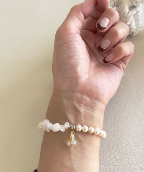 crystal× Freshwater pearl　（mini）