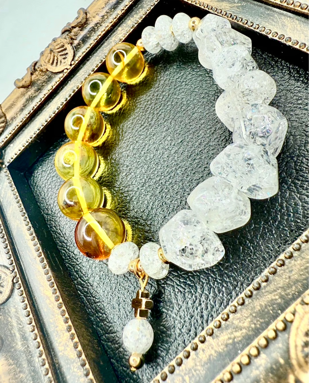 虫入りアンバー（琥珀）×ハイクオリティークオーツ（限定数本） | UNITY