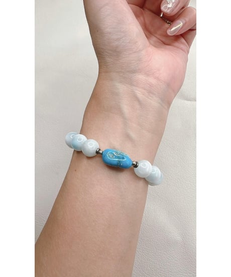 Ice Larimar × High Quality Kingman Turquoise