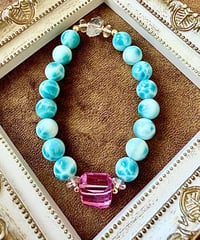High Quality Larimar × High Quality Pink Sapphire（限定1本）