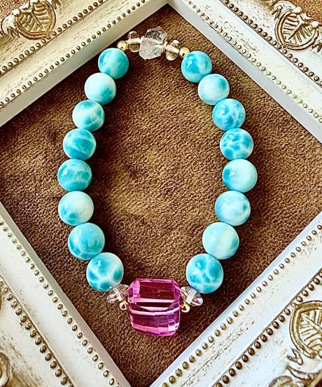 High Quality Larimar × High Quality Pink Sapphire（限定1本）