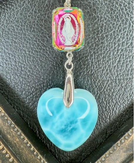 High Quality Ice Heart Larimar × vintage glass（限定１本）