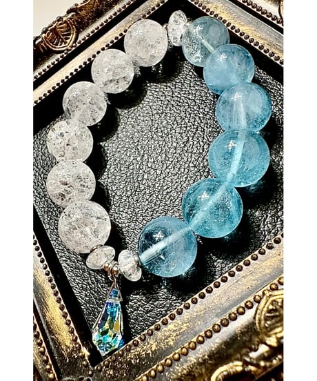 High Quality Aquamarine × Crack Quartz （限定１本）