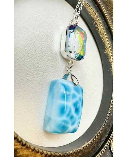 High Quality Larimar × vintage glass（限定１本）