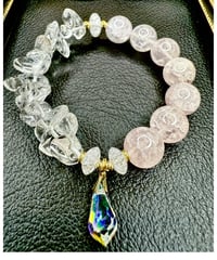Crackle Rosequartz × High Quality Crystal（限定1本）