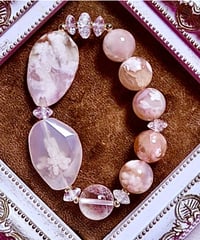 Charry Blossom Agate × Charry Blossom Agate   × High Quality Himalaya Quartz（限定1本）