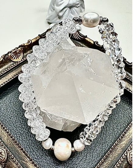Pearl × Crackle Quartz × Clear Quartz