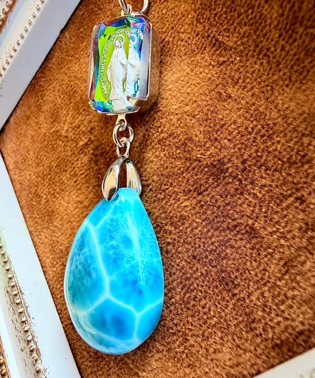 High Quality Larimar × vintage glass（限定１本）
