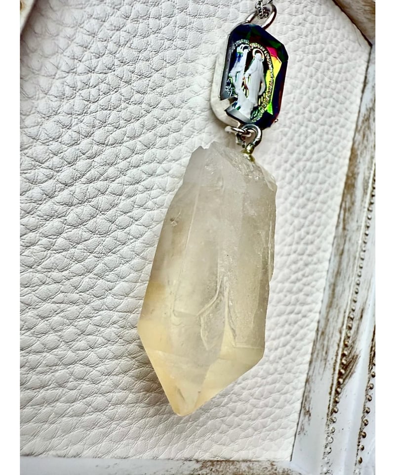 レムリアンシードピュアレイ　ゴールデンヒーラークラスター ゴールデンヒーラーレムリアンシード × vintage glass （限定1本