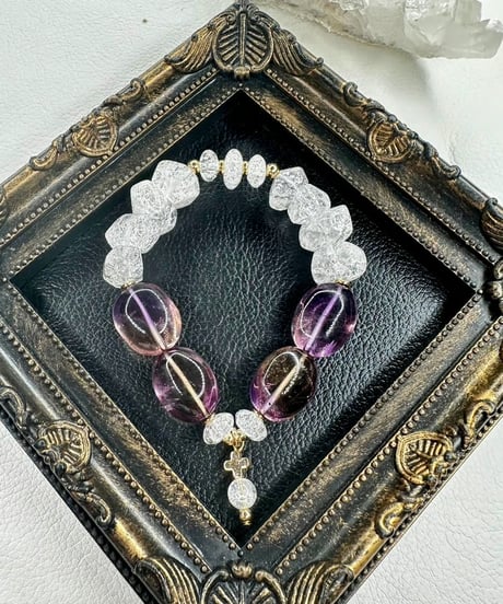 Ametrine × Crackle Quartz　(数本限定）