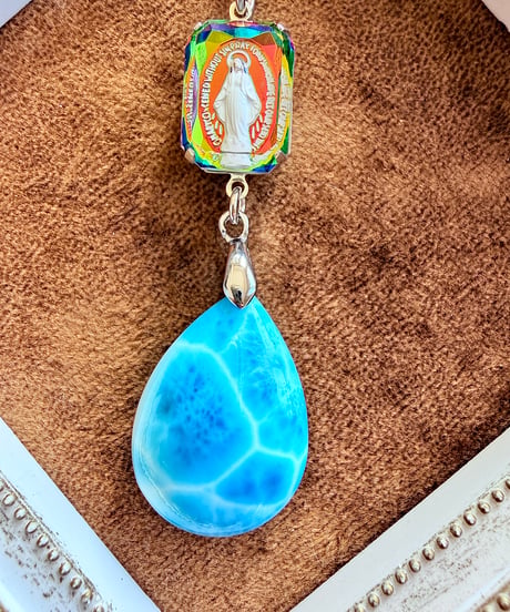 High Quality Larimar × vintage glass（限定１本）