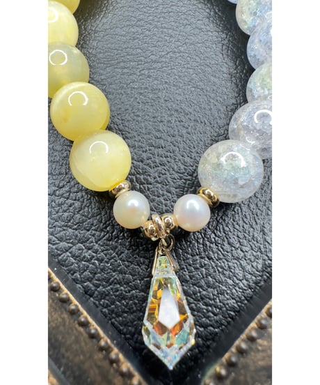 Selenite × Rainbow Crackle Quartz