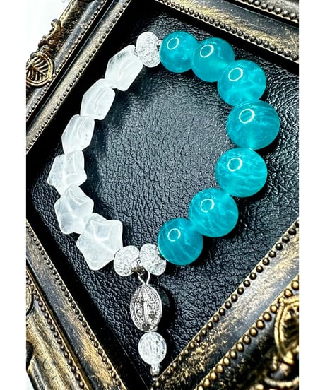 High Quality Amazonite ×  Moonstone