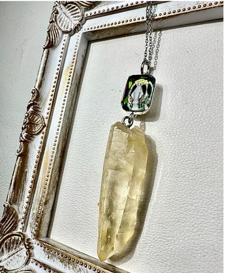 ゴールデンヒーラーレムリアンシード × vintage glass （限定１本）