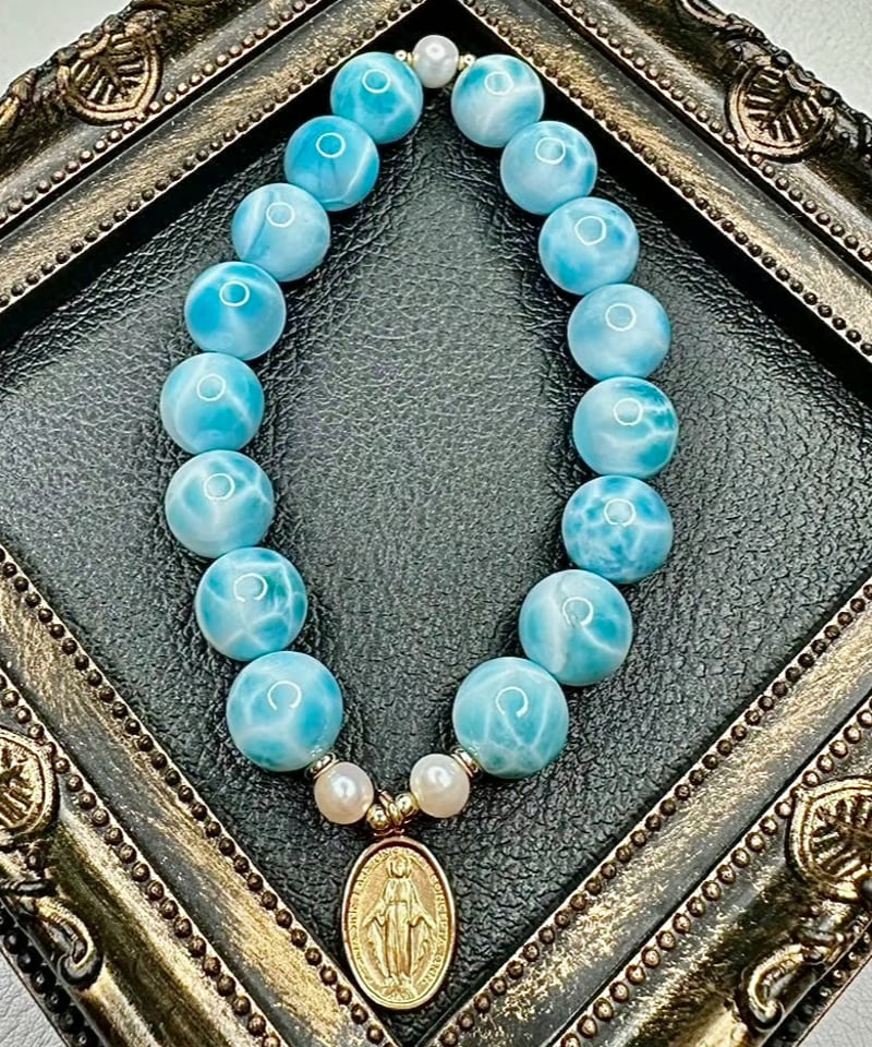 ラリマー 11mm 内径16.5cm 美しい高ランク