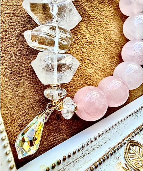 Rosequartz × Crystal 　(数本限定）