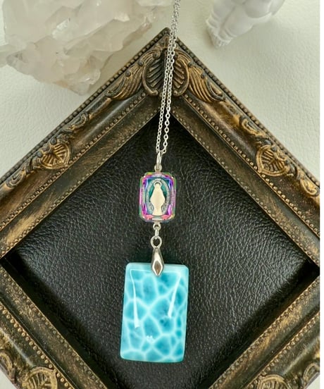 High Quality Larimar × vintage glass（限定１本）