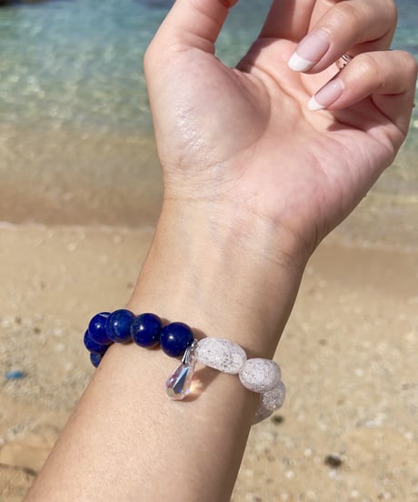 Lapis Lazuli × Crackle Quartz