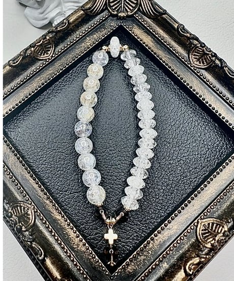 Rainbow Crackle Quartz × Crackle Quartz × Smoky quartz