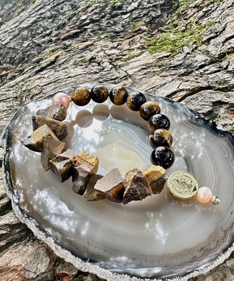 Raw Tiger Eye × Tiger Eye