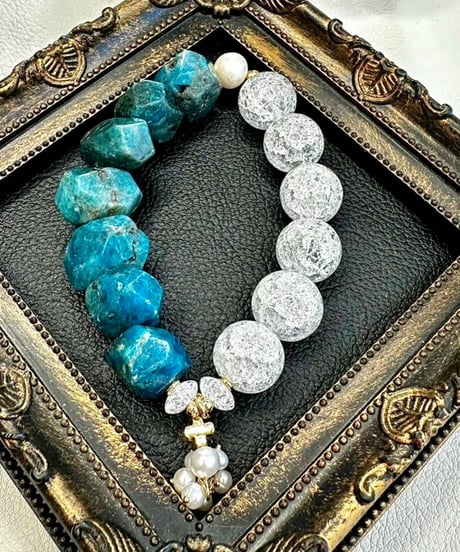 Apatite ×  Crackle Quartz (限定数本）