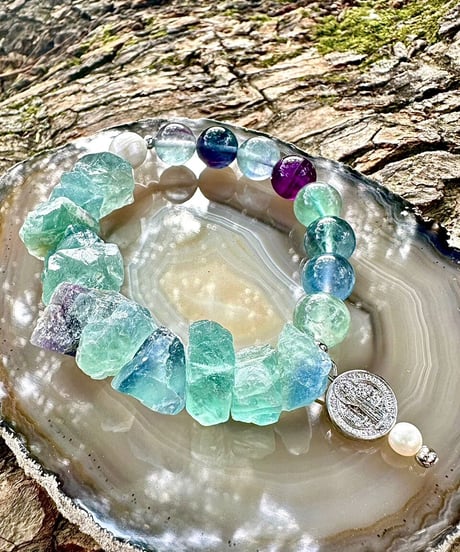 Raw Fluorite × Fluorite
