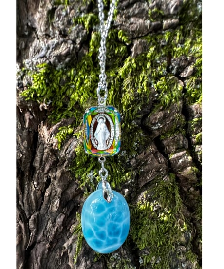 vintage glass × High Quality Ice Larimar （限定１本）