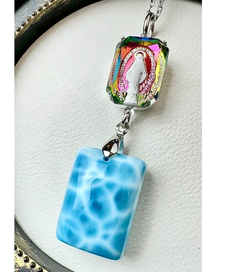 High Quality Larimar × vintage glass（限定１本）