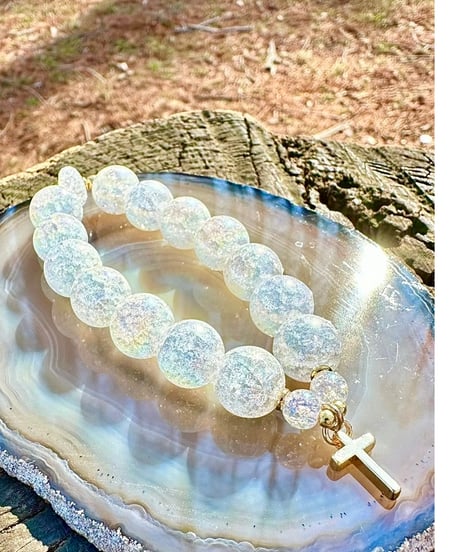 Rainbow Crackle Quartz