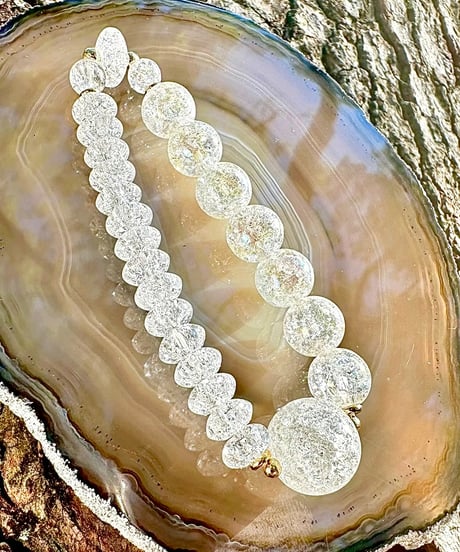 Rainbow Crackle Quartz × Crackle Quartz