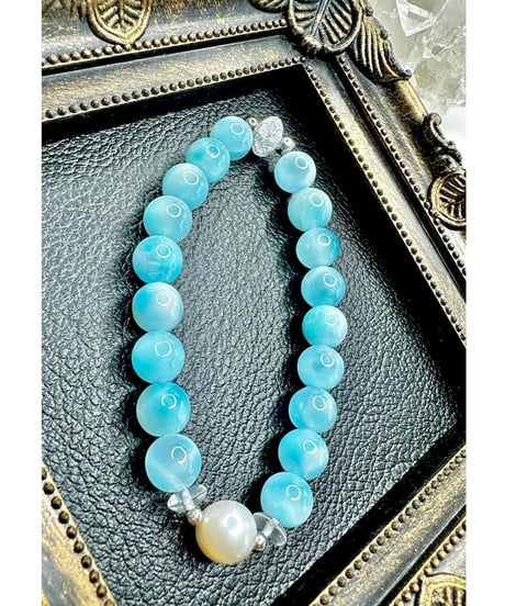 High Quality Ice Larimar × Pearl