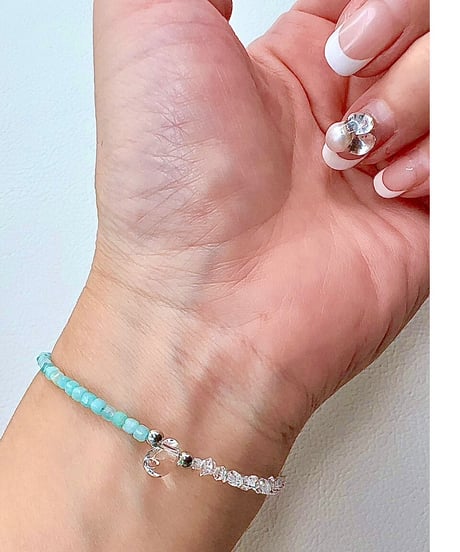 Herkimer Diamond × Amazonite