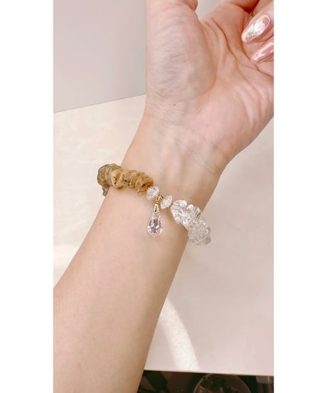 Golden Rutile Quartz × crystal　(限定数本）