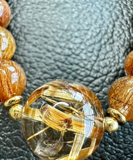 High Quality Golden Rutile Quartz × High Quality Copper Rutile Quartz