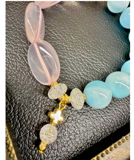 Ice Larimar × Rosequartz  (限定1本)