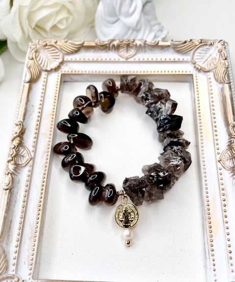 Raw Smoky Quartz× Smoky Quartz