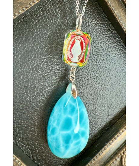 High Quality Larimar × vintage glass（限定１本）