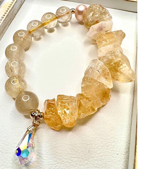 Raw Citrine ✖ Golden Rutile Quartz