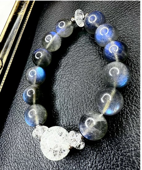 High Quality Labradorite × Crackle Quartz　(数本限定）