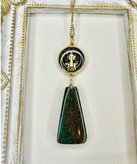 レムリアンシードクリスタル（スーパーファントム） × vintage glass