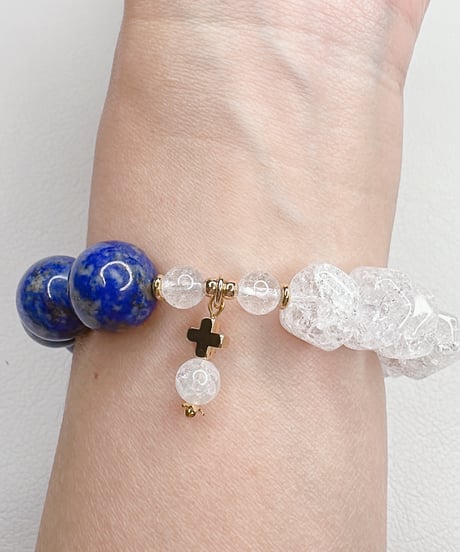 Lapis Lazuli × Crackle Quartz