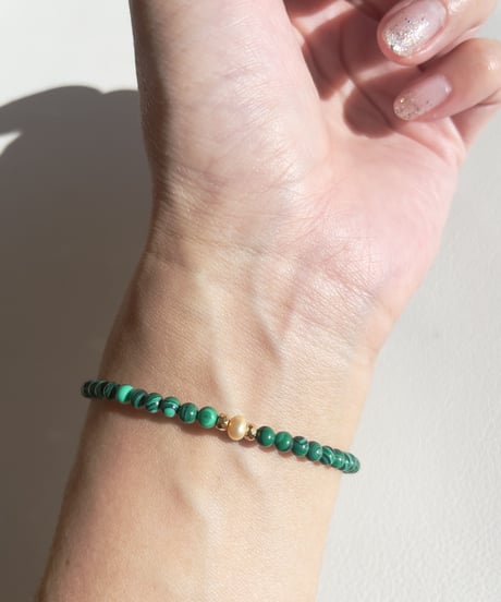 malachite　mini bracelet
